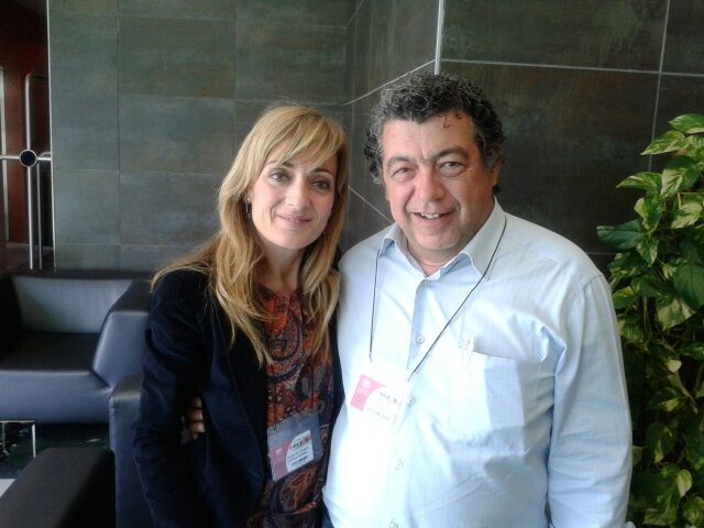 El Secretario General de UJP con la Secretaria General de UGT-Andalucia