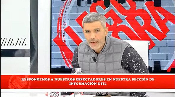 Momento del programa de TV Llego la Hora.