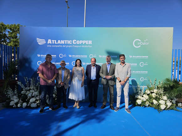 Oskar Martín asiste a la inauguración de la nueva planta CirCular de Atlantic Copper
