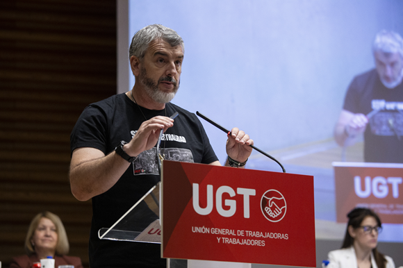 Oskar Martín reivindica en el Comité Confederal de UGT luchar frente a cualquier modelo que genere desigualdad social