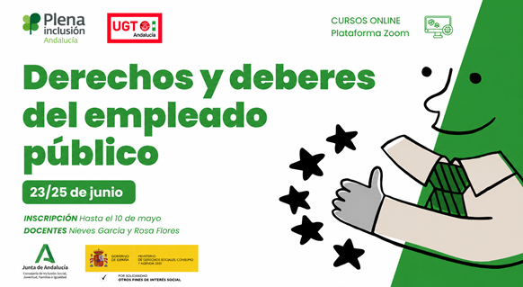 UGT Andalucía y Plena inclusión Andalucía  impulsan una formación sobre los derechos y deberes del empleado público