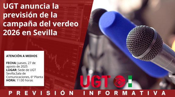 UGT anuncia la previsión de la campaña del verdeo 2026 en Sevilla