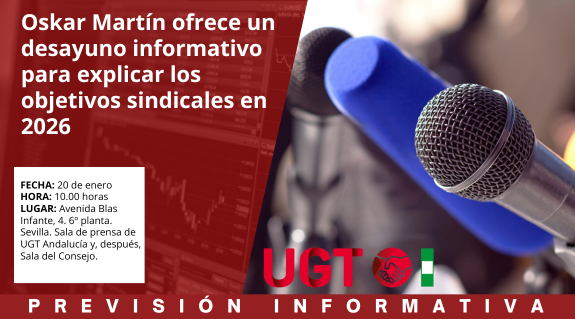 Oskar Martín ofrece un desayuno informativo para explicar los objetivos sindicales en 2026