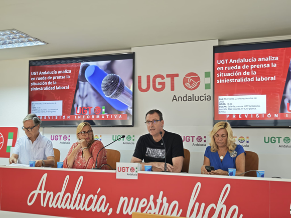 UGT Andalucía exige reforzar la prevención ante la tercera mayor cifra de mortalidad laboral de los últimos 12 años