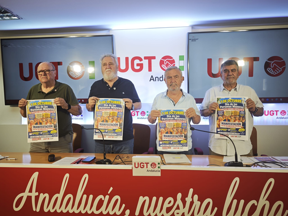 UGT y CCOO llaman a movilizarse el 1 de octubre para exigir una vida digna, activa y con derechos para las personas mayores