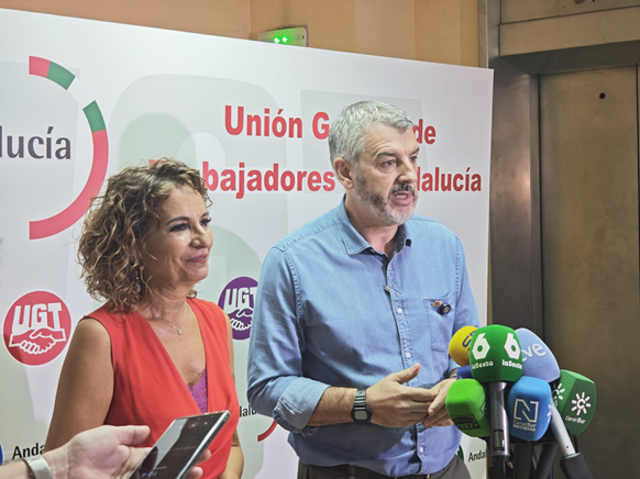 UGT Andalucía traslada al PSOE-A su preocupación por la vivienda, la siniestralidad laboral y el deterioro de los servicios públicos