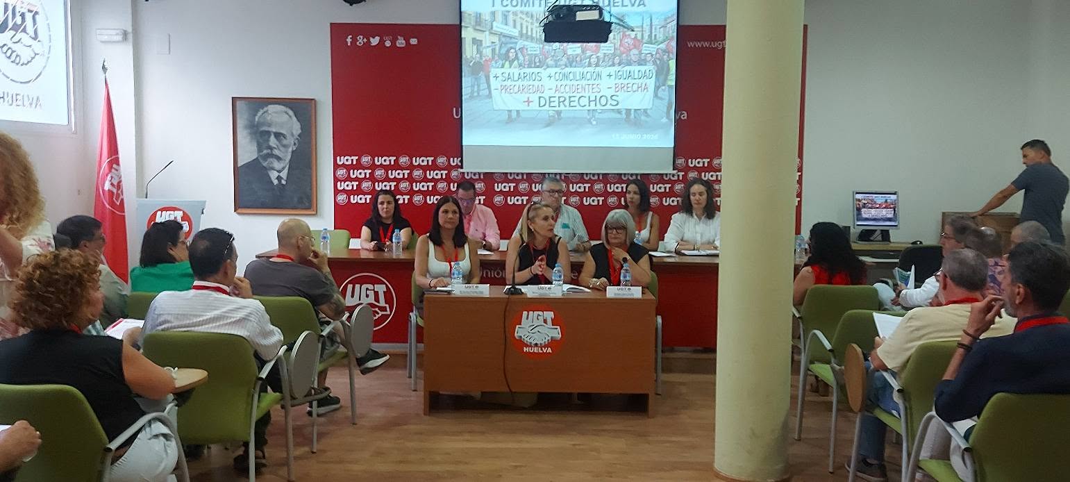 UGT Huelva celebra su I Comité Constituyente y fija las líneas estratégicas para el próximo periodo.