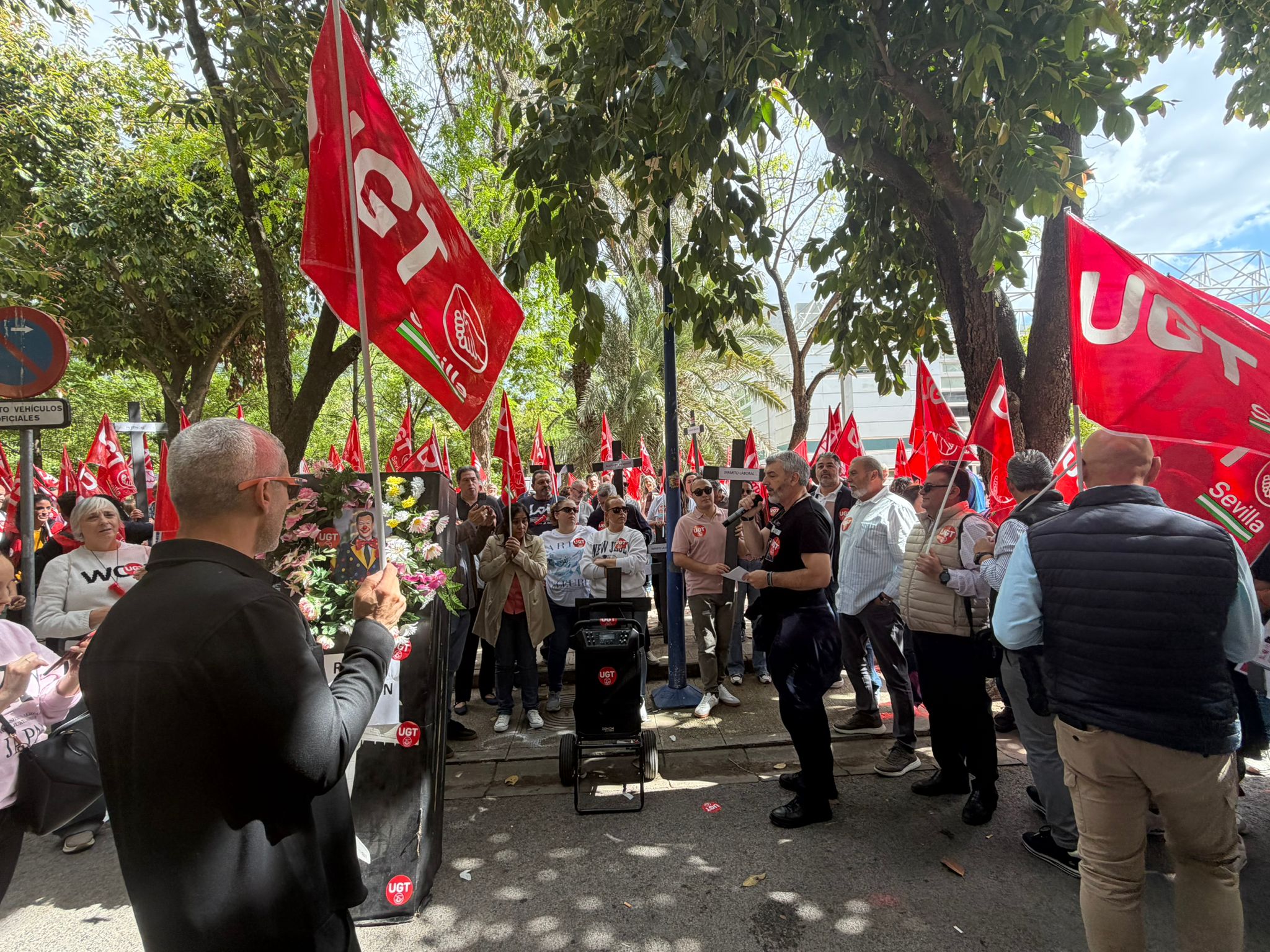 UGT Sevilla se moviliza contra el recorte en formación sindical y denuncia un ataque al Diálogo Social