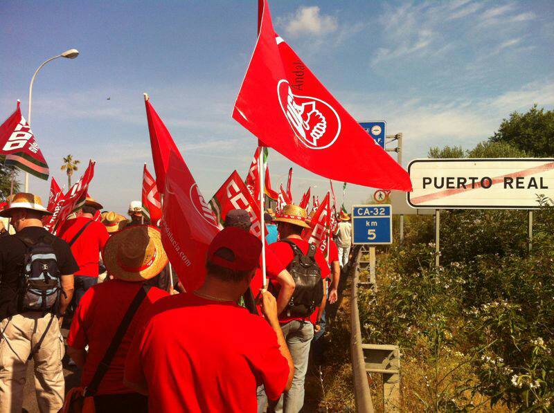 Marchantes recorriendo las carreteras andaluzas
