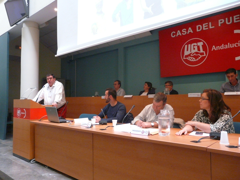 Manuel Jiménez, durante su intervención en el Comité Extraordinario