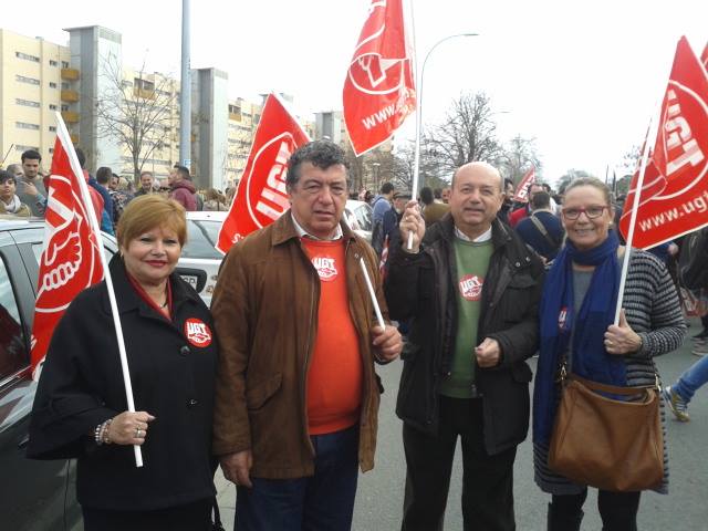 Miembros de la C.E. de la UJP-UGT de Andalucía