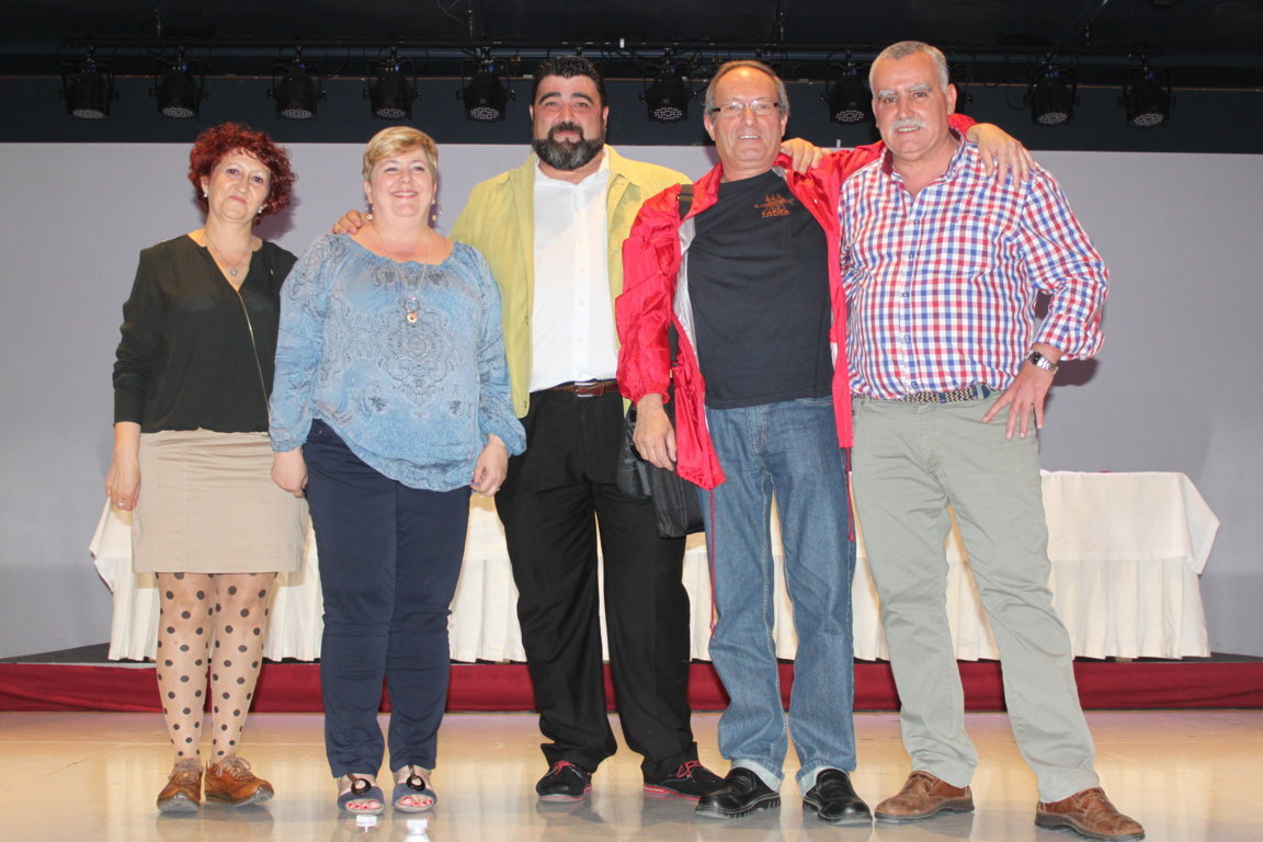 De izquierda a derecha, Rafaela Sanz, Carmen Jurado, Vicente Palomares, Jaime Sarmiento y Manuel Torralba.
