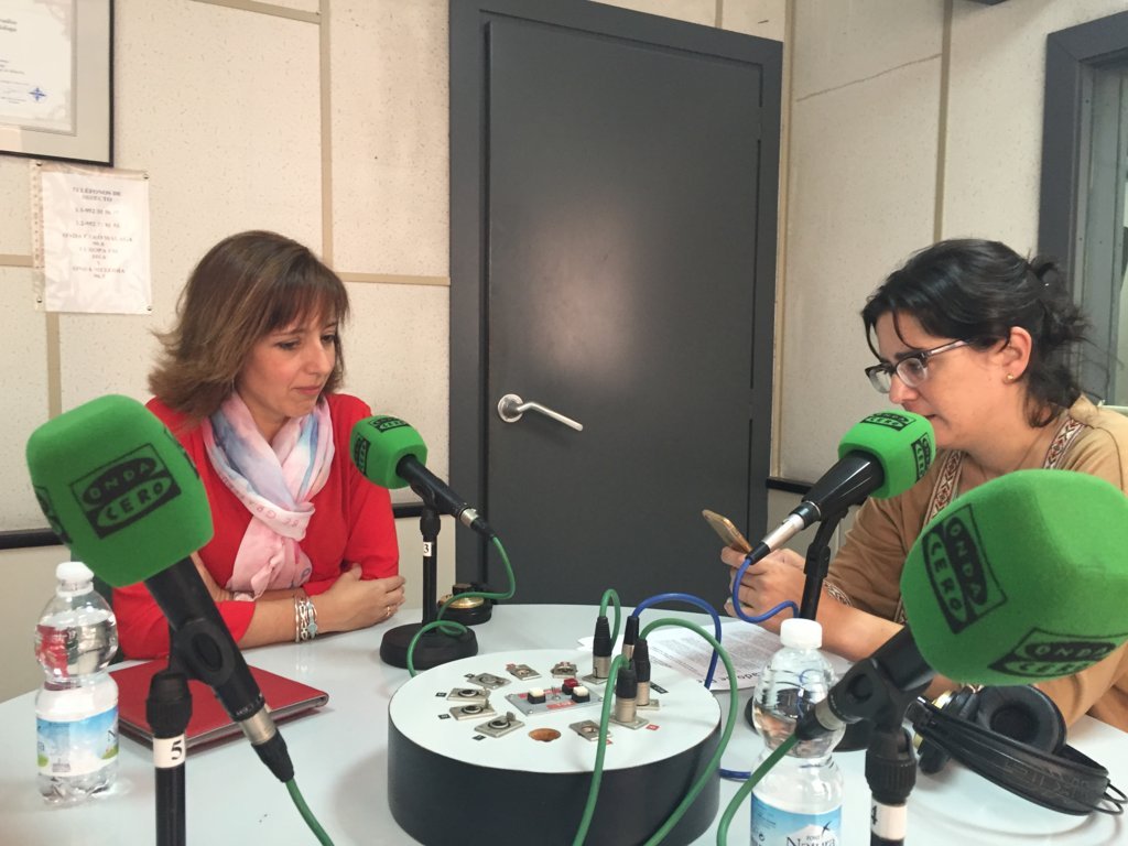 Momento de la entrevista de la Sª General en Onda Cero con motivo del XIV Congreso UGT Málaga