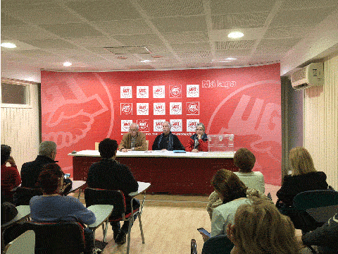 Momentos del Comité Extraordinario UJP UGT Málaga.