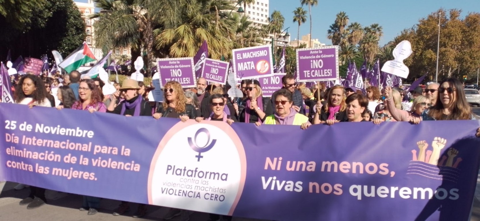 Momento de la manifestación 25 N