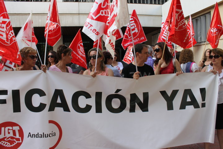 Imagen de la concentración en los Nuevos Ministerios