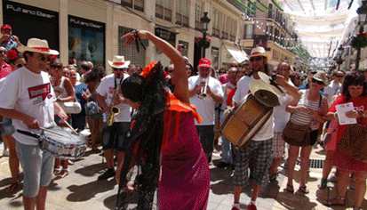 Diversas instantaneas durante la feria de Málaga.
