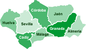 Mapa de Andalucía